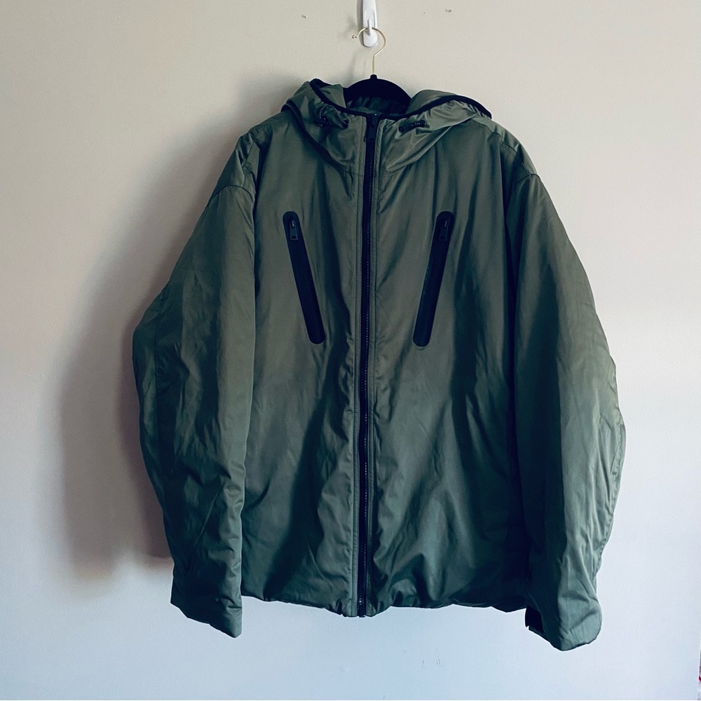 Falls Creek Performance Men's Olive Green Front Zip Winter Jacket Coat Size XXL